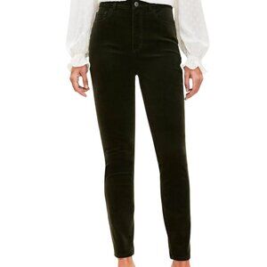 LOFT Curvy Skinny Pants in Corduroy in Dark Caper Size 28 NWT